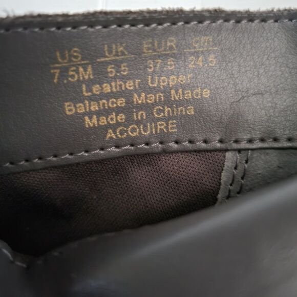 Franco Sarto suede lace up booties size 7.5 M leather upper lace up. - Picture 3 of 4